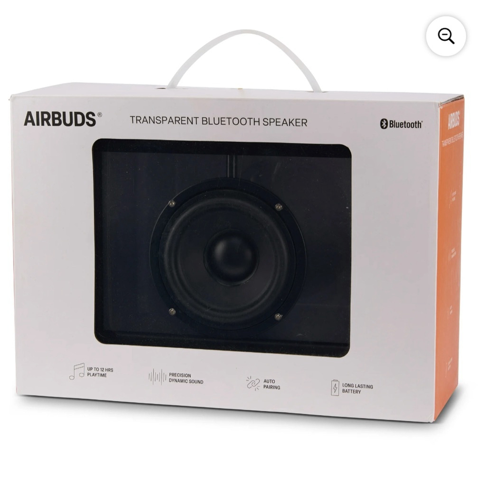 NEW AIRBUDS Transparent Bluetooth Speaker One Size Black